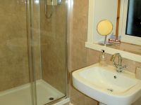 The bathroom (shower Room) in Bruaich Cottage is on the ground floor just off the hall.